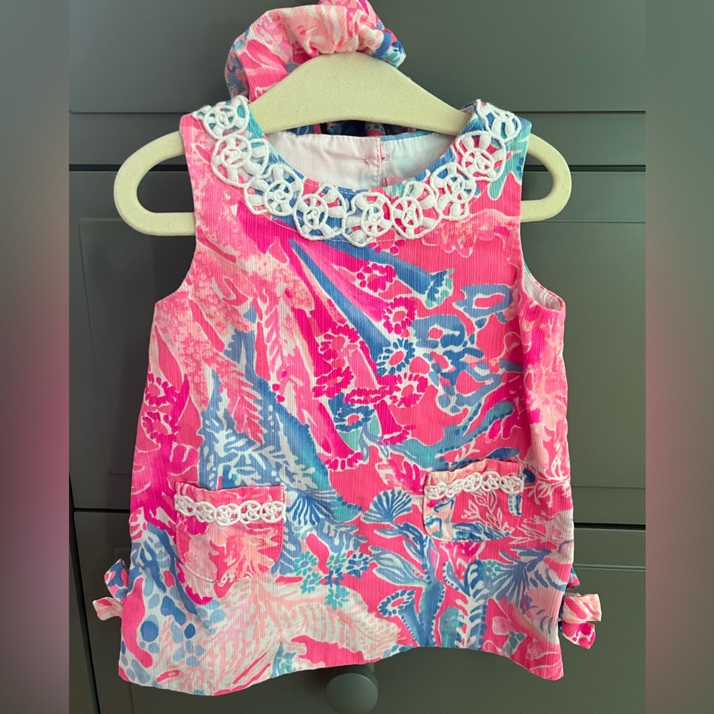 Lilly Pulitzer Pink and Blue Kids Dress